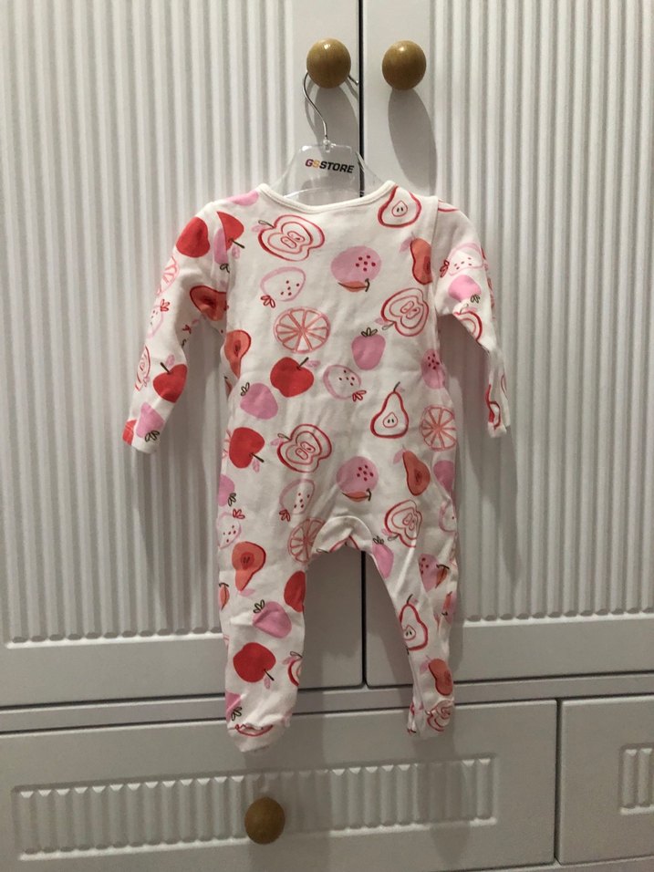 Renkli Baskılı Fermuarlı Bebek Kız Tulumu - Görsel 2