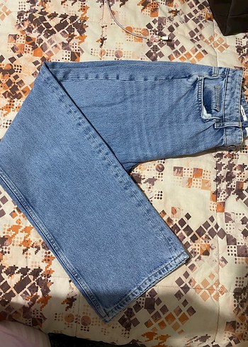 Mavi Batik Desenli Kadın Denim Pantolon