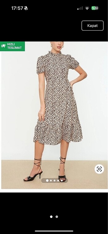 Trendyolmilla Leopar midi elbise