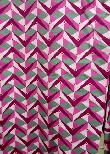 Desenli Pliseli Kadın Kumaş Pantolon - Görsel 2