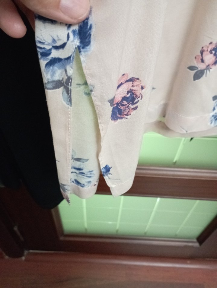 Bohem Çiçek Desenli Hamile Tunik - Görsel 5