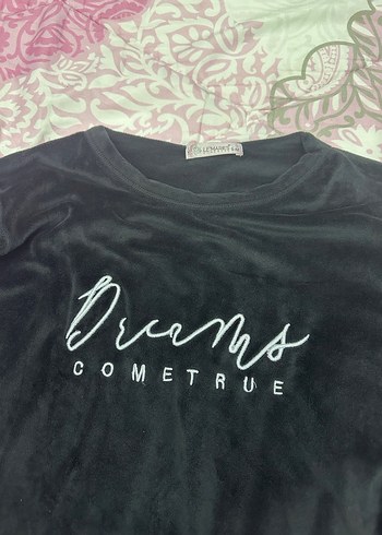 Siyah Uzun Kollu Kadın kadife Pijama Takımı - Görsel 3