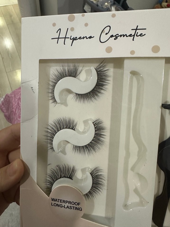 Suya Dayanıklı Siyah Takma Kirpik Seti - Görsel 3