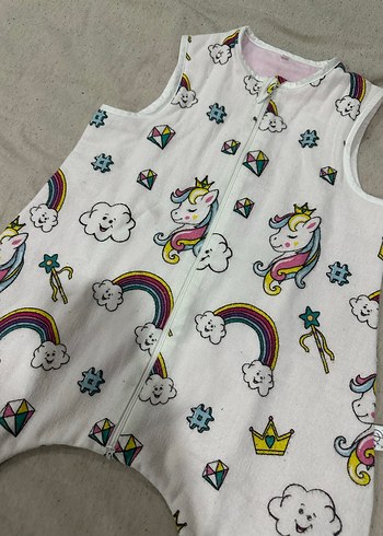 Renkli Unicorn Desenli Bebek Uyku Tulumu - Görsel 2