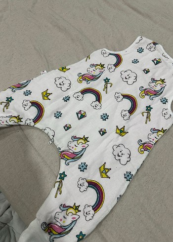 Renkli Unicorn Desenli Bebek Uyku Tulumu - Görsel 4