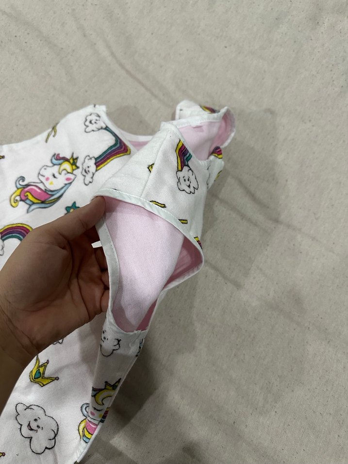 Renkli Unicorn Desenli Bebek Uyku Tulumu - Görsel 5