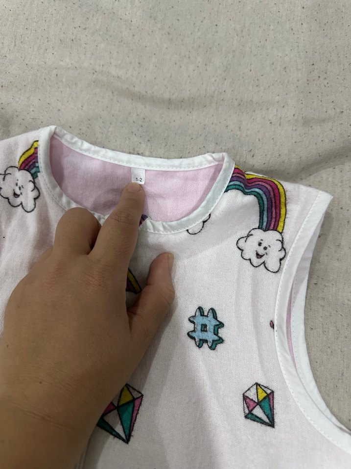 Renkli Unicorn Desenli Bebek Uyku Tulumu - Görsel 3