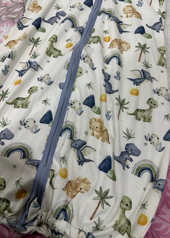 Çocuklar için Dinozor Desenli Uyku Tulumu - Görsel 2