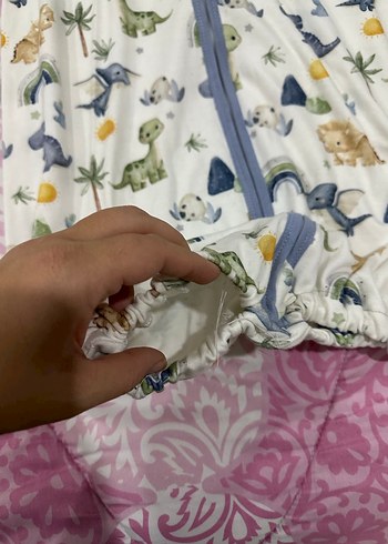 Çocuklar için Dinozor Desenli Uyku Tulumu - Görsel 3