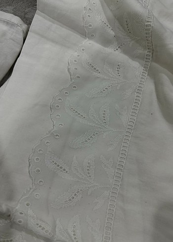 Dantel Detaylı Beyaz Nevresim Takımı - Görsel 3
