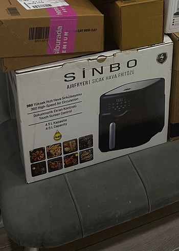 Sinbo SCO 5058 Siyah 5 Lt Airfryer - Görsel 2