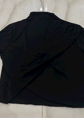 Düğmeli Siyah Hamile Uzun Kollu Bluz - Görsel 2