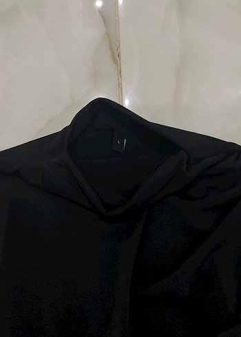 Düğmeli Siyah Hamile Uzun Kollu Bluz - Görsel 4