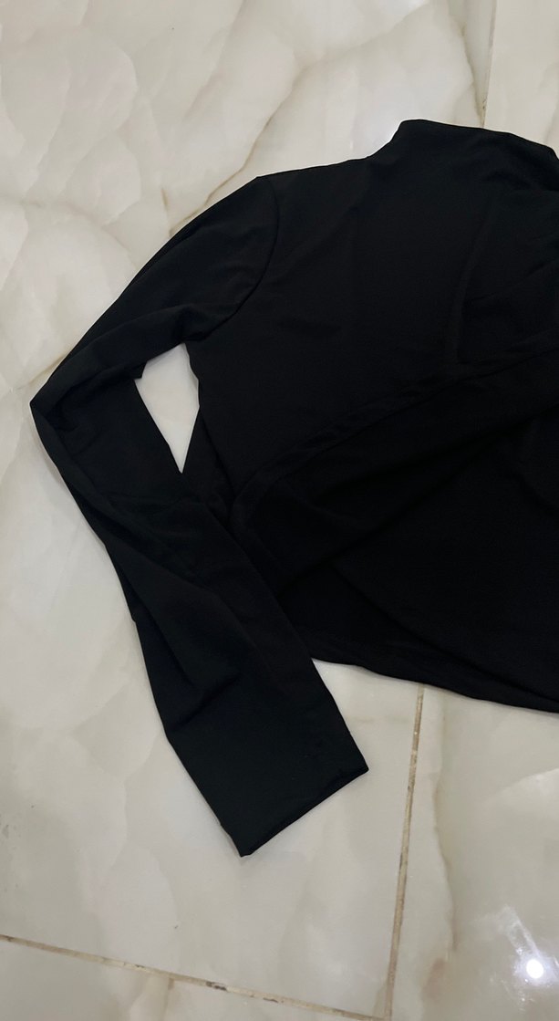 Düğmeli Siyah Hamile Uzun Kollu Bluz - Görsel 3