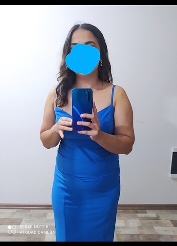 Mavi balık elbise 