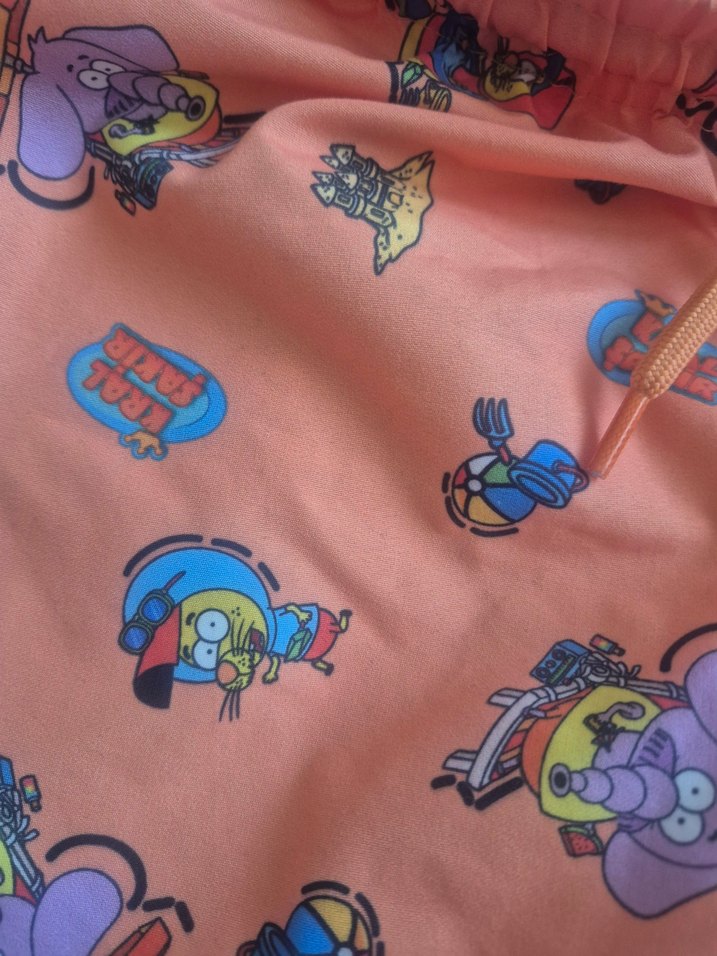 Erkek Çocuk Turuncu Desenli Mayo Şort - Görsel 5