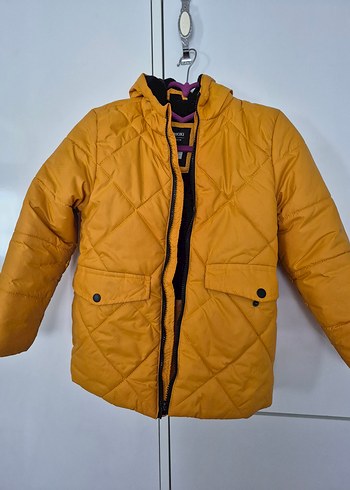 Erkek Çocuk Sarı Fermuarlı Mont - Görsel 2