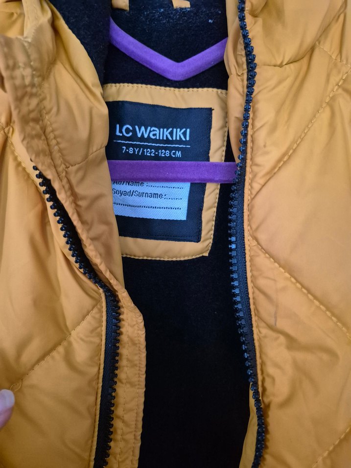 Erkek Çocuk Sarı Fermuarlı Mont - Görsel 4