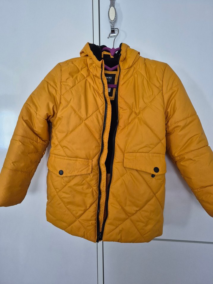 Erkek Çocuk Sarı Fermuarlı Mont - Görsel 2