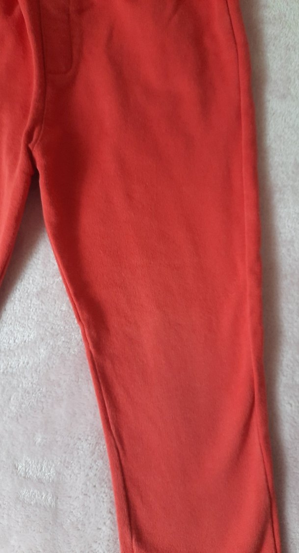 Kız Çocuk Kırmızı Dar Kesim Eşofman Altı - Görsel 3