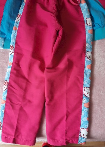 Kız Çocuk Pembe Baskılı Eşofman Takımı - Görsel 6