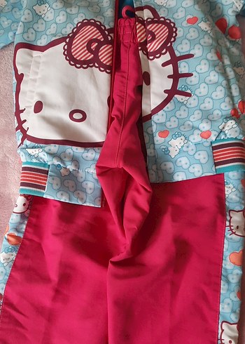 Kız Çocuk Pembe Baskılı Eşofman Takımı - Görsel 7