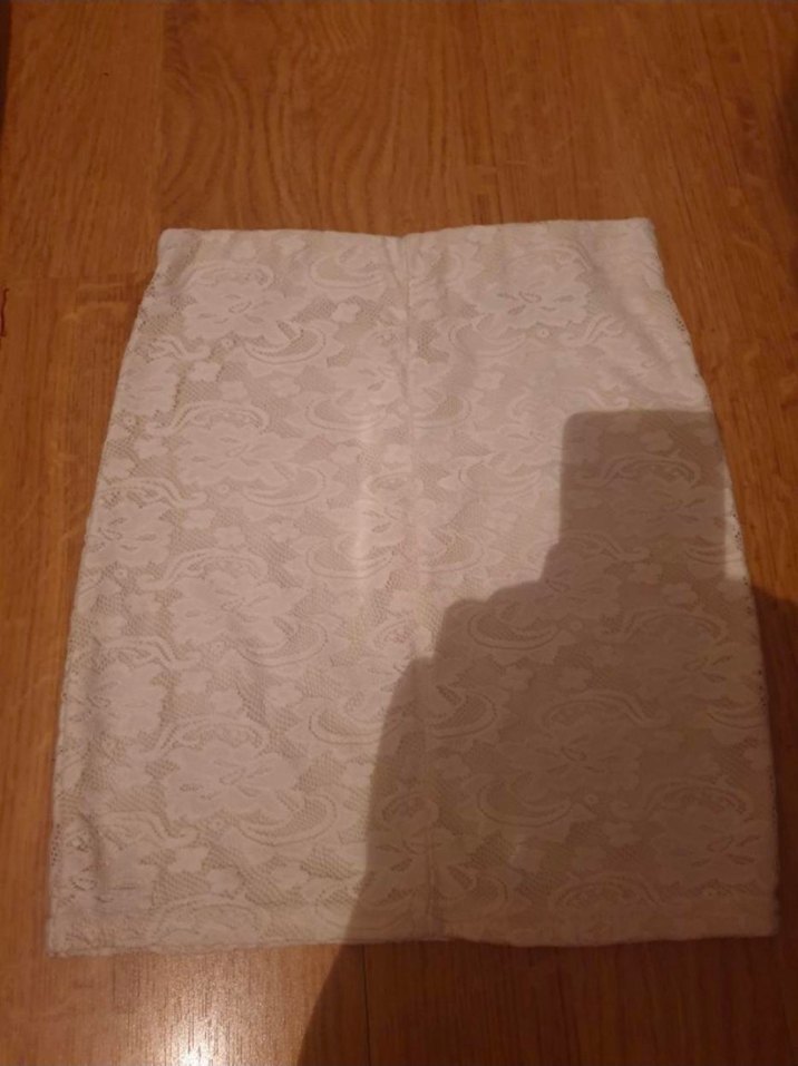 Dantel Detaylı Lastikli Mini Etek - Görsel 2