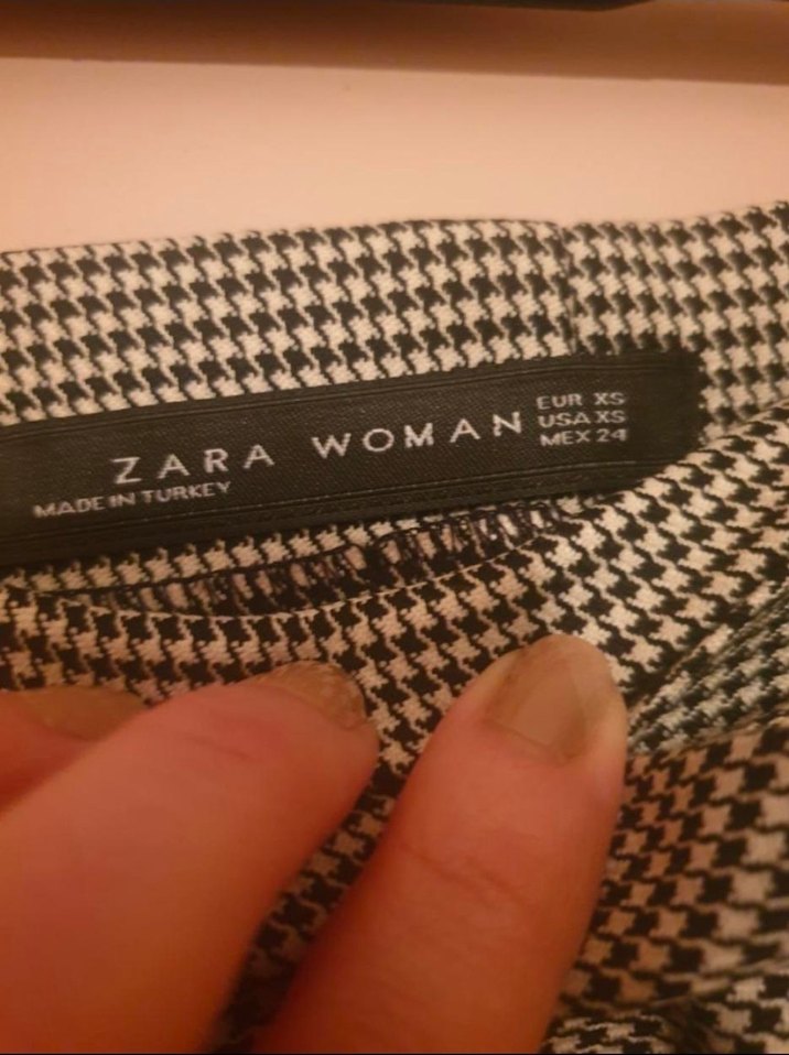 Zara Ekoseli Mini Etek - Görsel 4