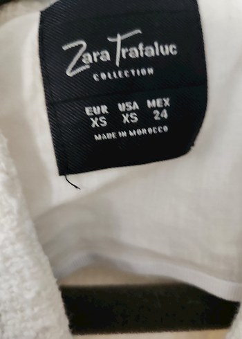 Zara Beyaz Ceket Fermuarlı - Görsel 4