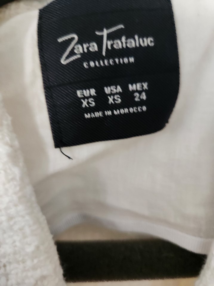 Zara Beyaz Ceket Fermuarlı - Görsel 4