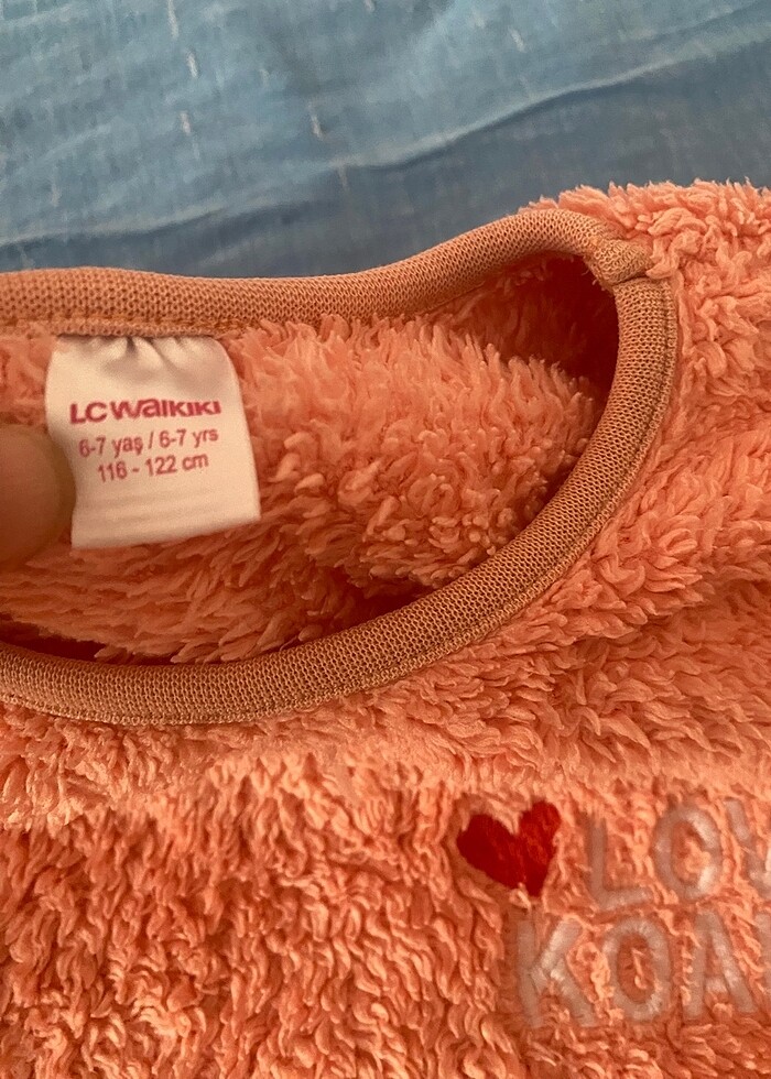 LCW kız çocuk peluş pijama takımı - Görsel 3