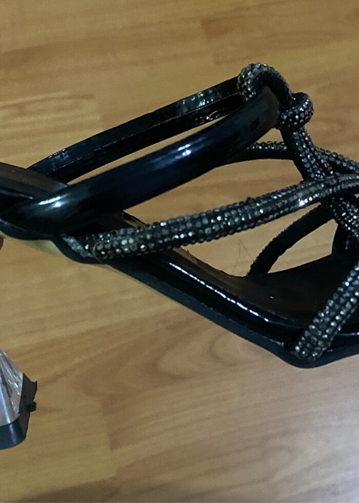 Poulmark şeffaf taban abiye terlik - Görsel 4