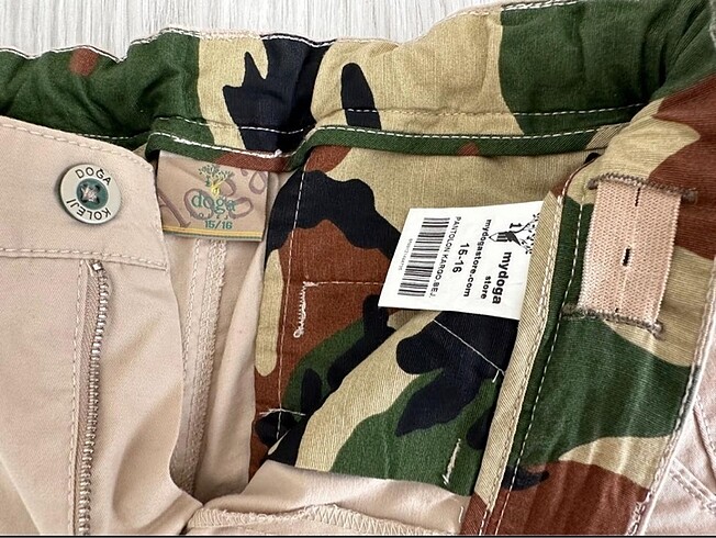 15-16 Yaş Beden camel Renk Doğa koleji 15-16 yaş bej rengi üniforma pantalonu