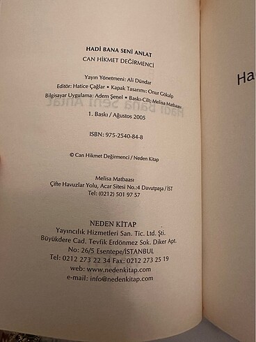 Hadi Bana Seni Anlat - Can Hikmet Değirmenci - Görsel 3