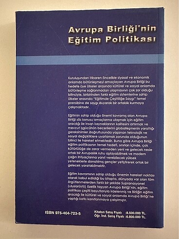 Avrupa Birliği?nin Eğitim Politikası kitabı