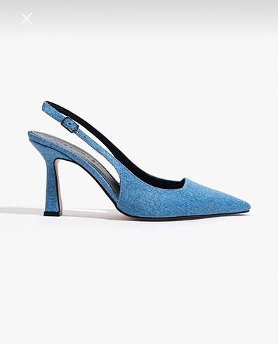 Zara Denim topuklu ayakkabı