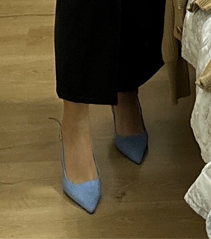 39 Beden mavi Renk Denim topuklu ayakkabı