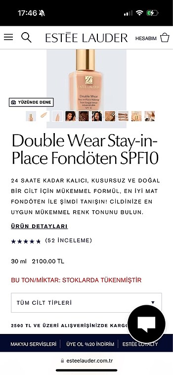 Estee Lauder 2c0 fondöten
