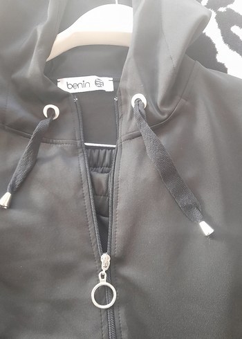 siyah scuba Kapüşonlu Kadın Eşofman Takımı - Görsel 4