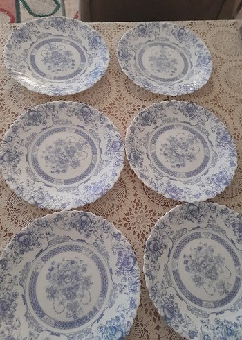 arcopal france mavi desenli Yemek Tabağı - Görsel 2