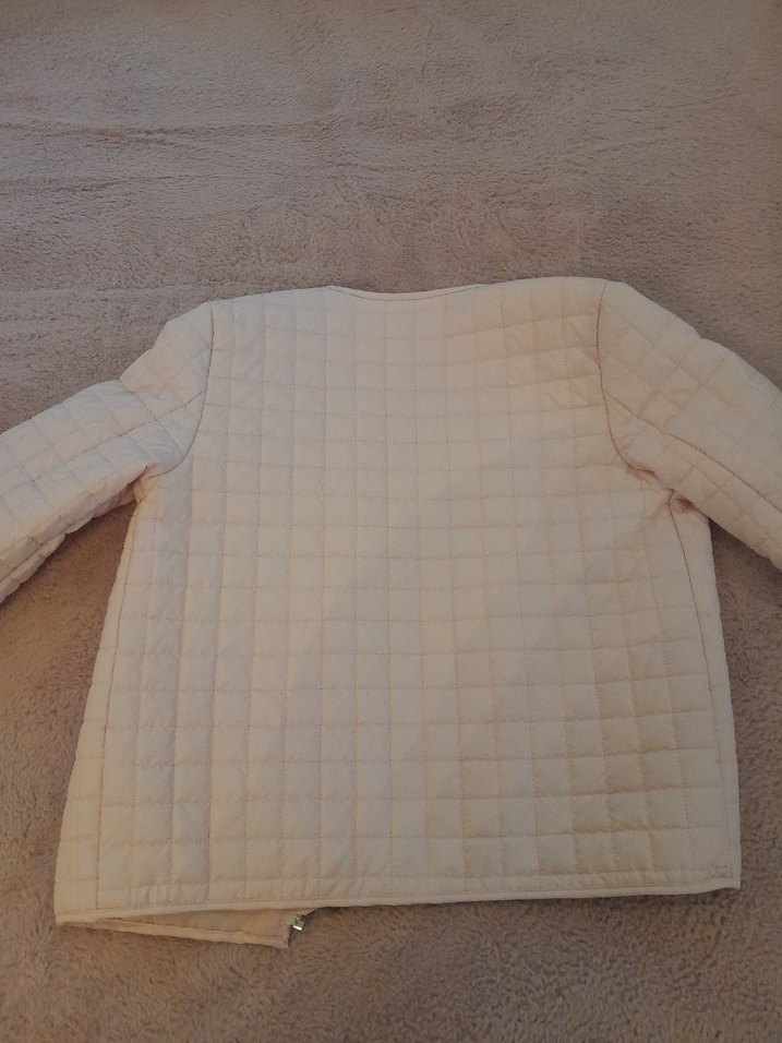 pudra pembe Midi Kiz cocuk Fermuarlı Ceket - Görsel 4