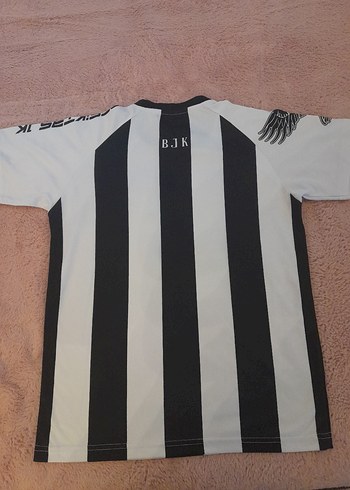 BJK Erkek çocuk Siyah Beyaz Çizgili Kısa Kollu Forma - Görsel 4