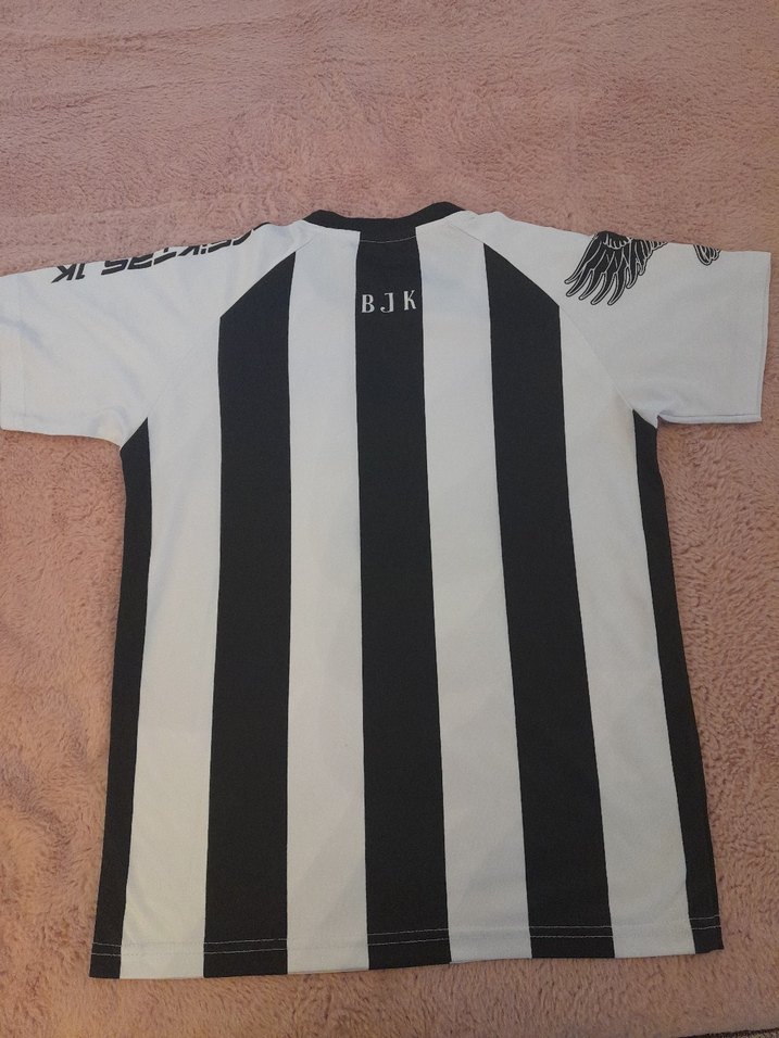 BJK Erkek çocuk Siyah Beyaz Çizgili Kısa Kollu Forma - Görsel 4