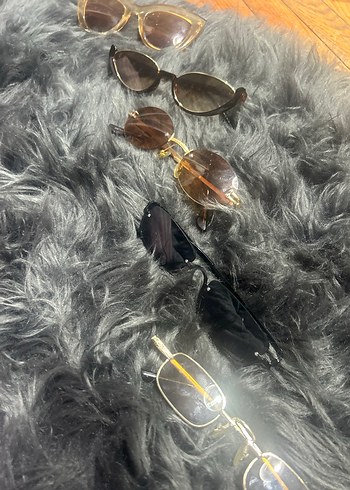 Şeffaf Bej Vintage Kadın Gözlüğü - Görsel 7