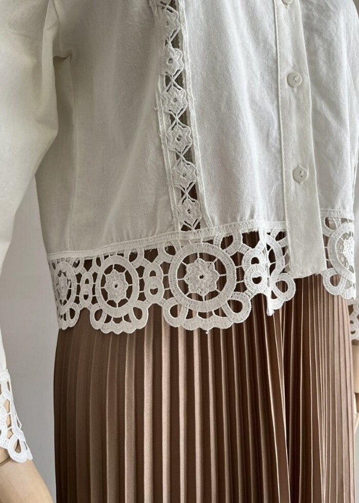 Fiston beyaz gömlek - Görsel 4