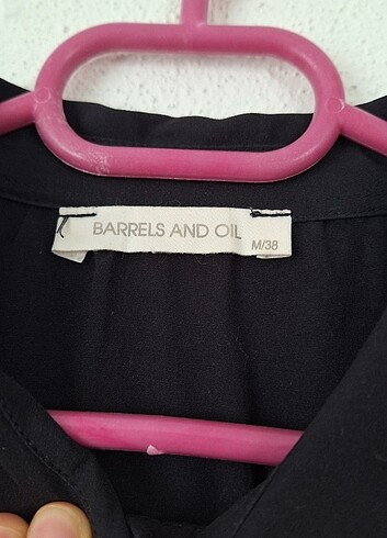 Barrels and oıl marka Çift cebli siyah gömlek  - Görsel 4