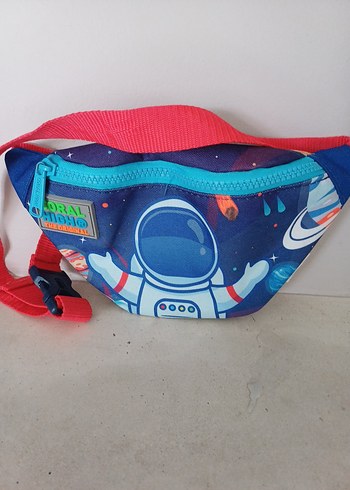 Yaygan Coral Lacivert Robot Desenli Bel Çantası - Görsel 2