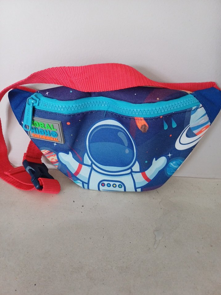 Yaygan Coral Lacivert Robot Desenli Bel Çantası - Görsel 2