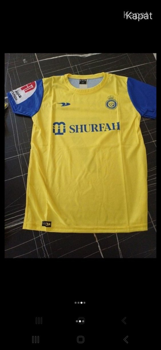 Sarı Mavi Kısa Kollu Spor Forma Takımı - Görsel 2