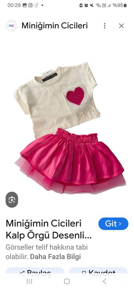 Dantel Detaylı Pembe Kız Çocuk Etek - Görsel 5